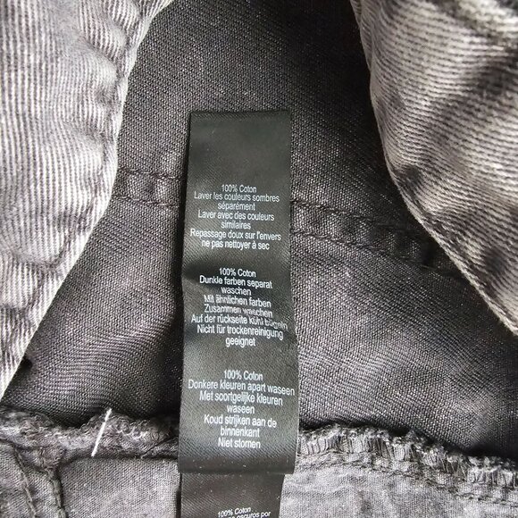 Boohoo Man Acid Wash Twill Printed Carpenter Trouser Slim Flared Jeans Size 32 - Picture 11 of 16